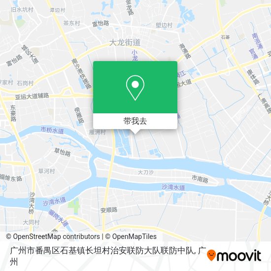 广州市番禺区石基镇长坦村治安联防大队联防中队地图