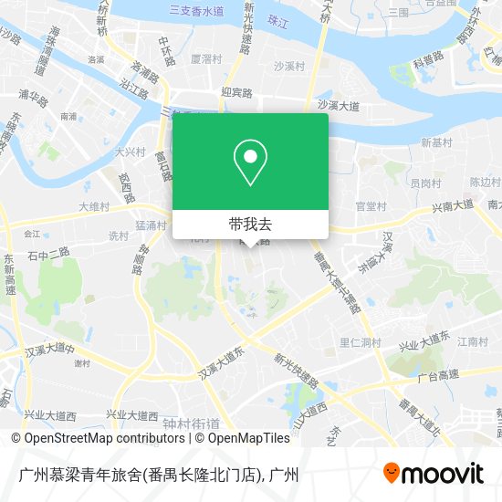 广州慕梁青年旅舍(番禺长隆北门店)地图