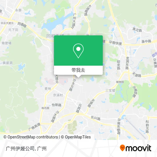 广州伊娅公司地图