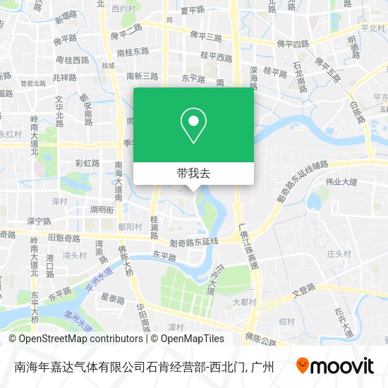 南海年嘉达气体有限公司石肯经营部-西北门地图