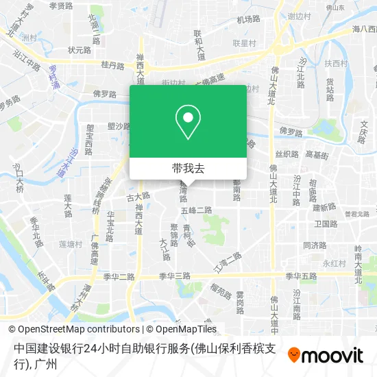 中国建设银行24小时自助银行服务(佛山保利香槟支行)地图