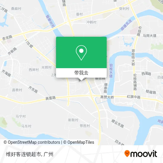 维好客连锁超市地图
