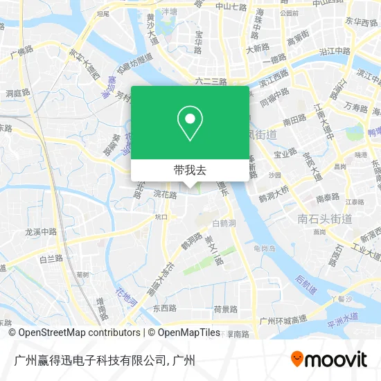 广州赢得迅电子科技有限公司地图