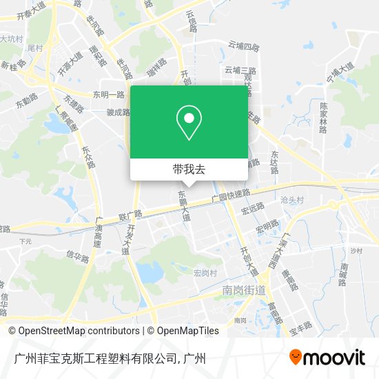 广州菲宝克斯工程塑料有限公司地图