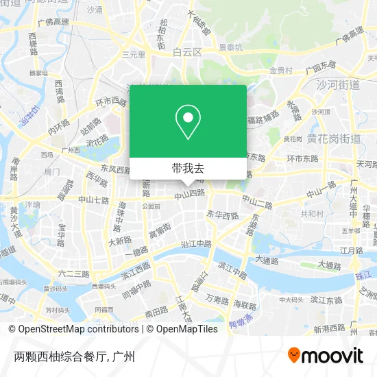 两颗西柚综合餐厅地图