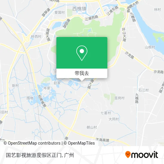 国艺影视旅游度假区正门地图