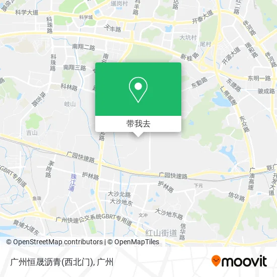 广州恒晟沥青(西北门)地图
