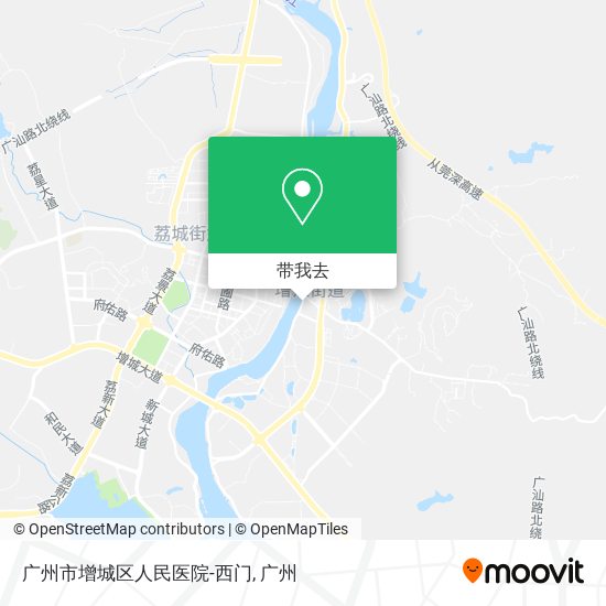 广州市增城区人民医院-西门地图