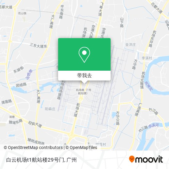 白云机场t1航站楼29号门地图