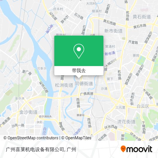 广州喜莱机电设备有限公司地图