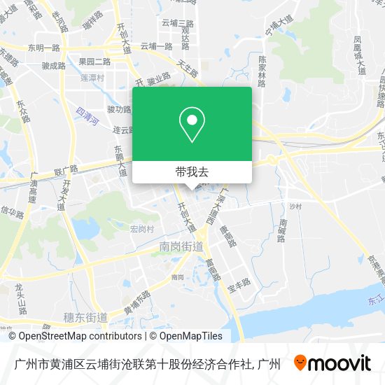 广州市黄浦区云埔街沧联第十股份经济合作社地图