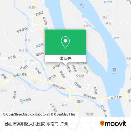 佛山市高明区人民医院-东南门地图
