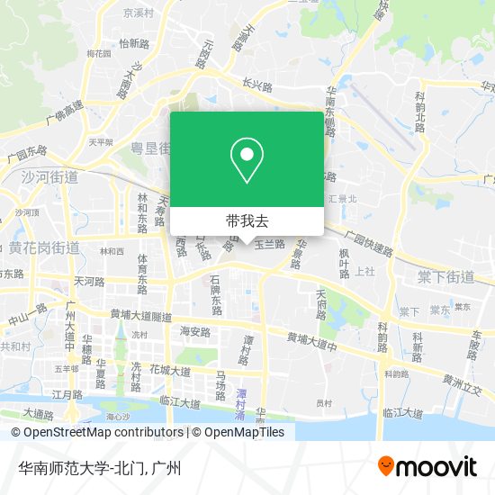 华南师范大学-北门地图