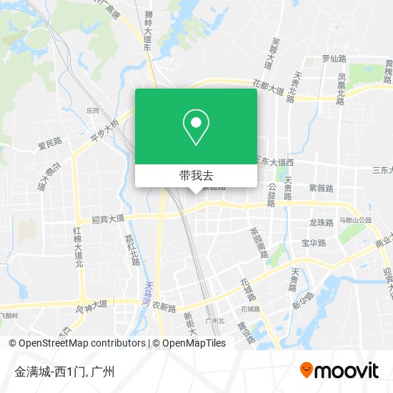 金满城-西1门地图