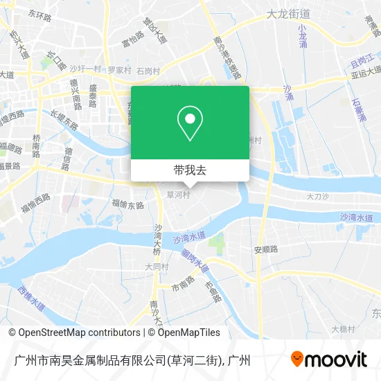 广州市南昊金属制品有限公司(草河二街)地图