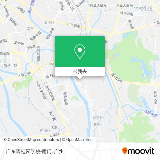 广东碧桂园学校-南门地图