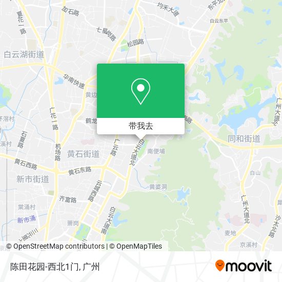 陈田花园-西北1门地图