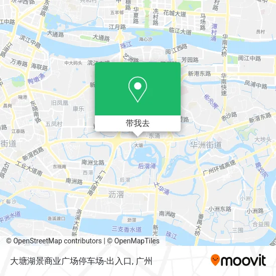 大塘湖景商业广场停车场-出入口地图