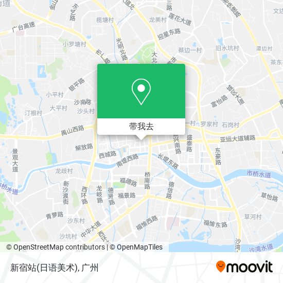 新宿站(日语美术)地图