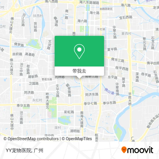 YY宠物医院地图