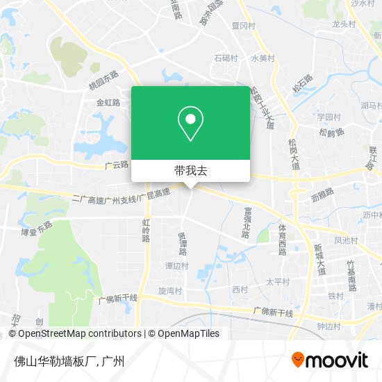 佛山华勒墙板厂地图