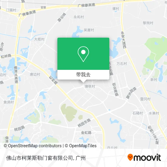 佛山市柯莱斯勒门窗有限公司地图