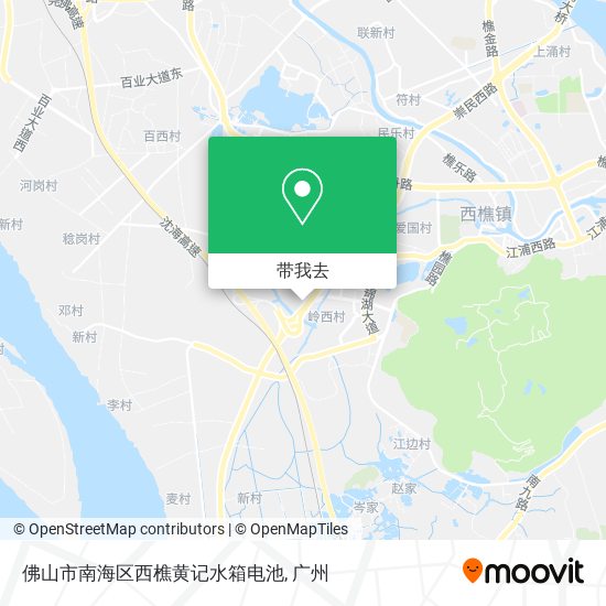 佛山市南海区西樵黄记水箱电池地图