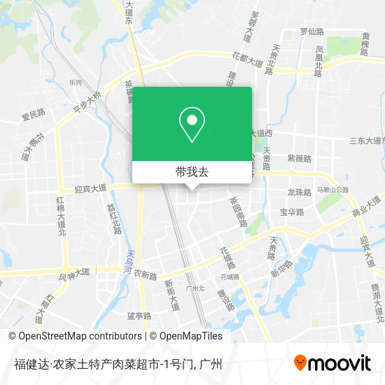 福健达·农家土特产肉菜超市-1号门地图