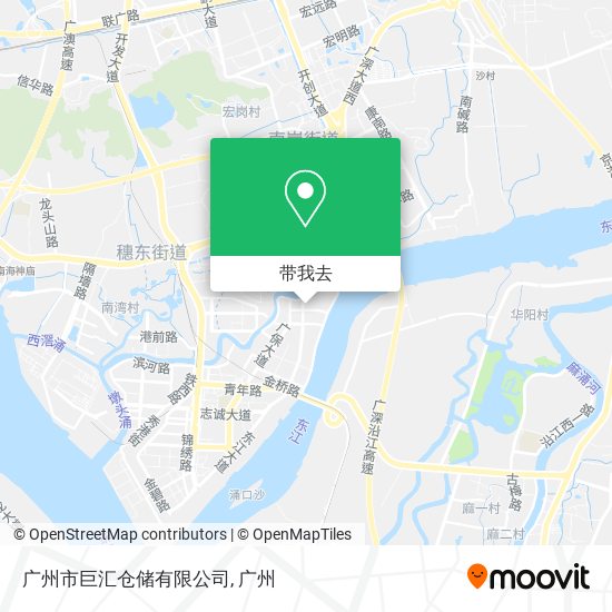 广州市巨汇仓储有限公司地图