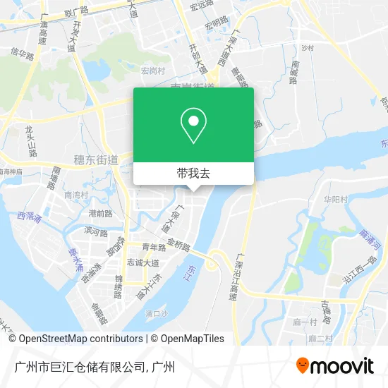 广州市巨汇仓储有限公司地图