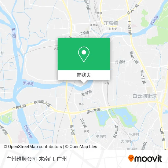 广州维顺公司-东南门地图