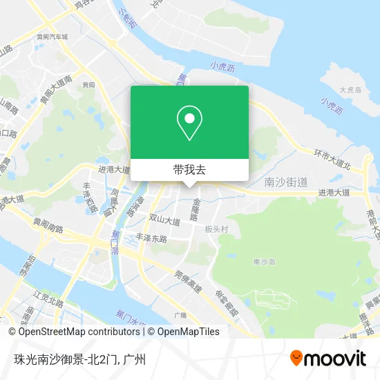 珠光南沙御景-北2门地图