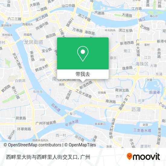 西畔里大街与西畔里人街交叉口地图
