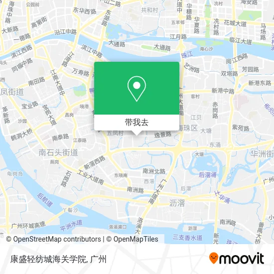 康盛轻纺城海关学院地图