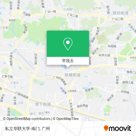 私立华联大学-南门地图