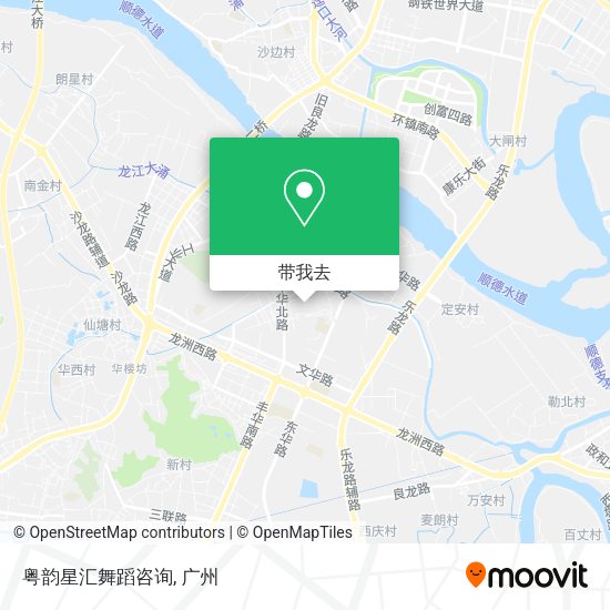 粤韵星汇舞蹈咨询地图