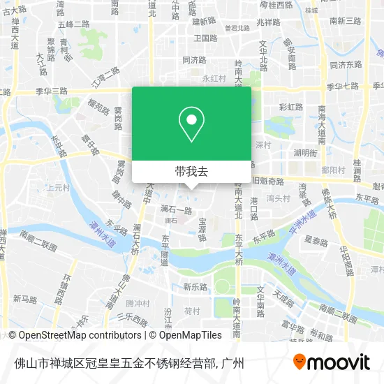 佛山市禅城区冠皇皇五金不锈钢经营部地图