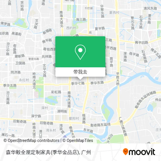 森华毅全屋定制家具(季华金品店)地图