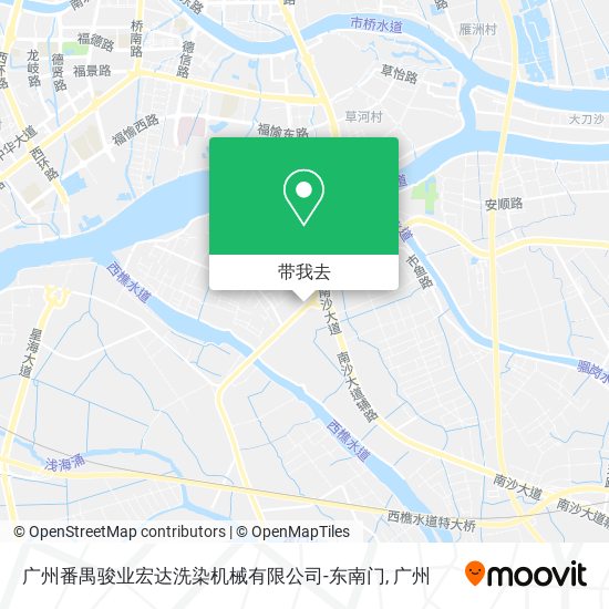 广州番禺骏业宏达洗染机械有限公司-东南门地图