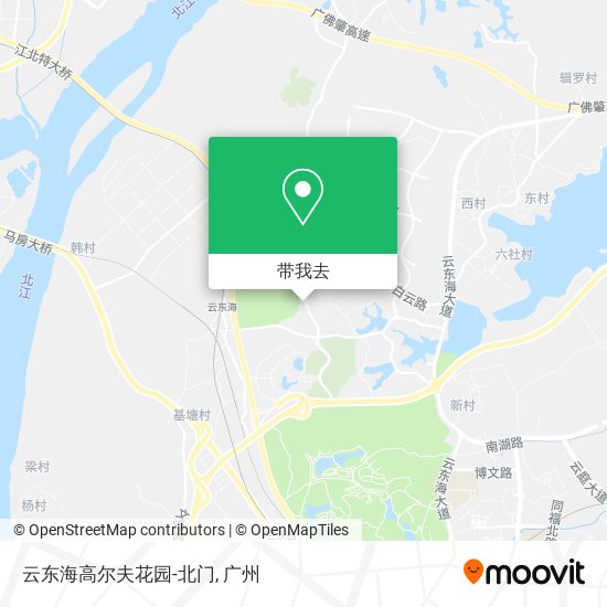 云东海高尔夫花园-北门地图