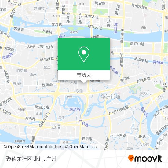 聚德东社区-北门地图