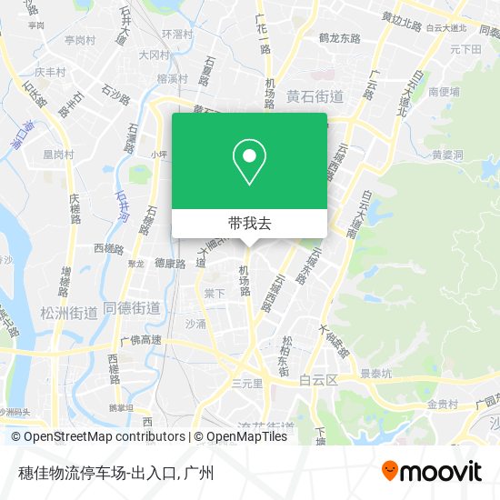 穗佳物流停车场-出入口地图