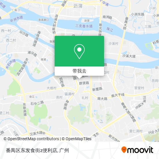 番禺区东发食街z便利店地图