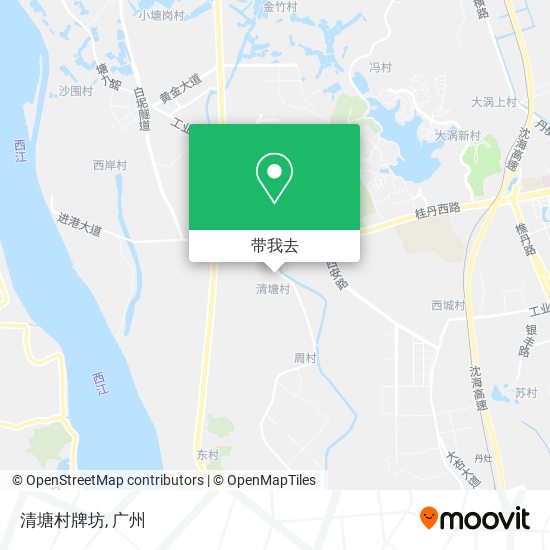 清塘村牌坊地图