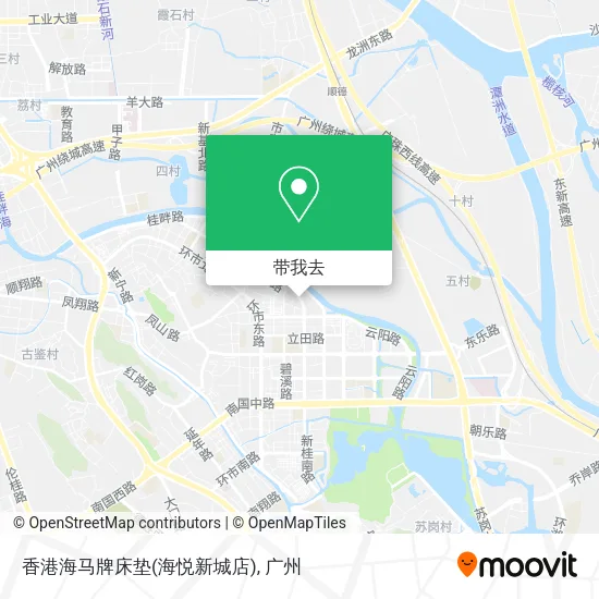 香港海马牌床垫(海悦新城店)地图