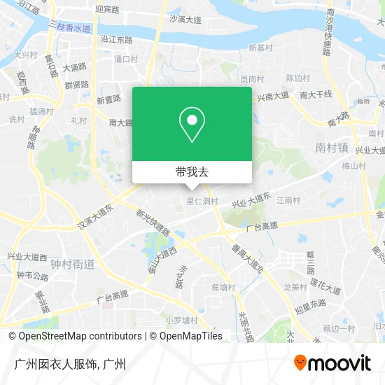 广州囡衣人服饰地图
