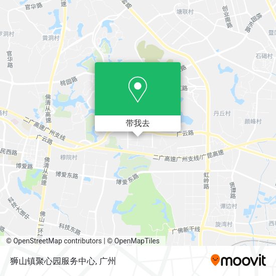 狮山镇聚心园服务中心地图
