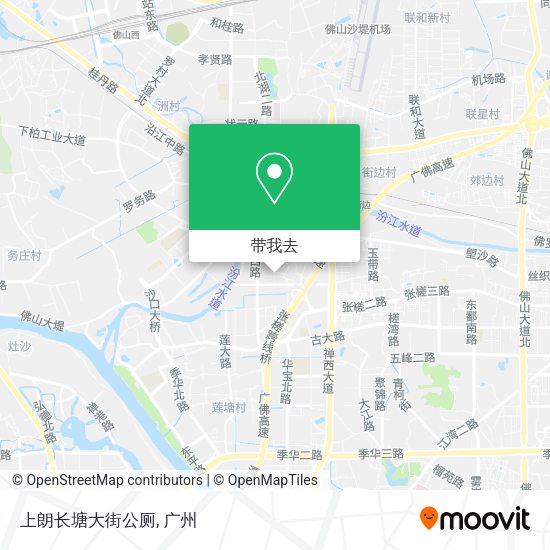 上朗长塘大街公厕地图
