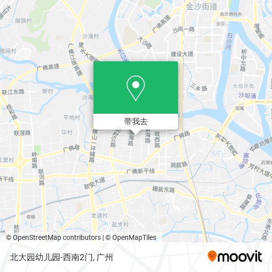 北大园幼儿园-西南2门地图