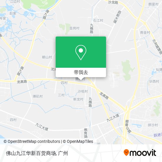 佛山九江华新百货商场地图